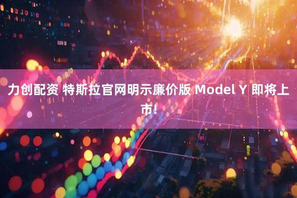 力创配资 特斯拉官网明示廉价版 Model Y 即将上市!